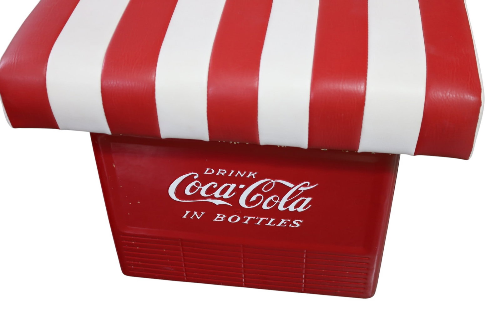 UNUSUALCOCA COLA BENCH & FOOTSTOOL - 2