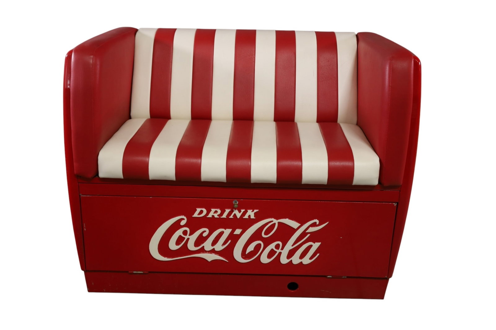 UNUSUALCOCA COLA BENCH & FOOTSTOOL - 4