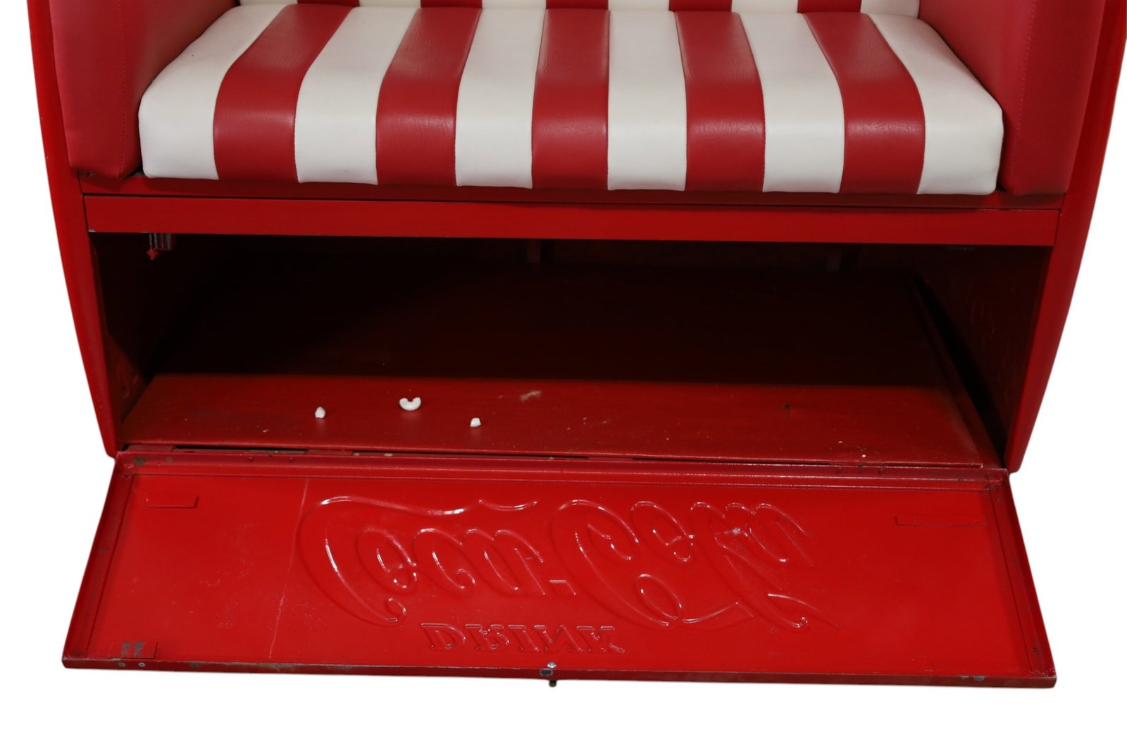 UNUSUALCOCA COLA BENCH & FOOTSTOOL - 5