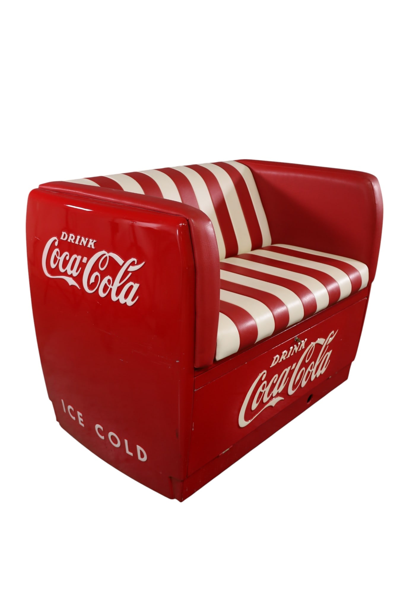 UNUSUALCOCA COLA BENCH & FOOTSTOOL - 6