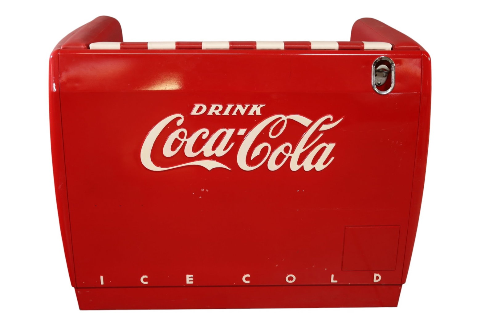 UNUSUALCOCA COLA BENCH & FOOTSTOOL - 7