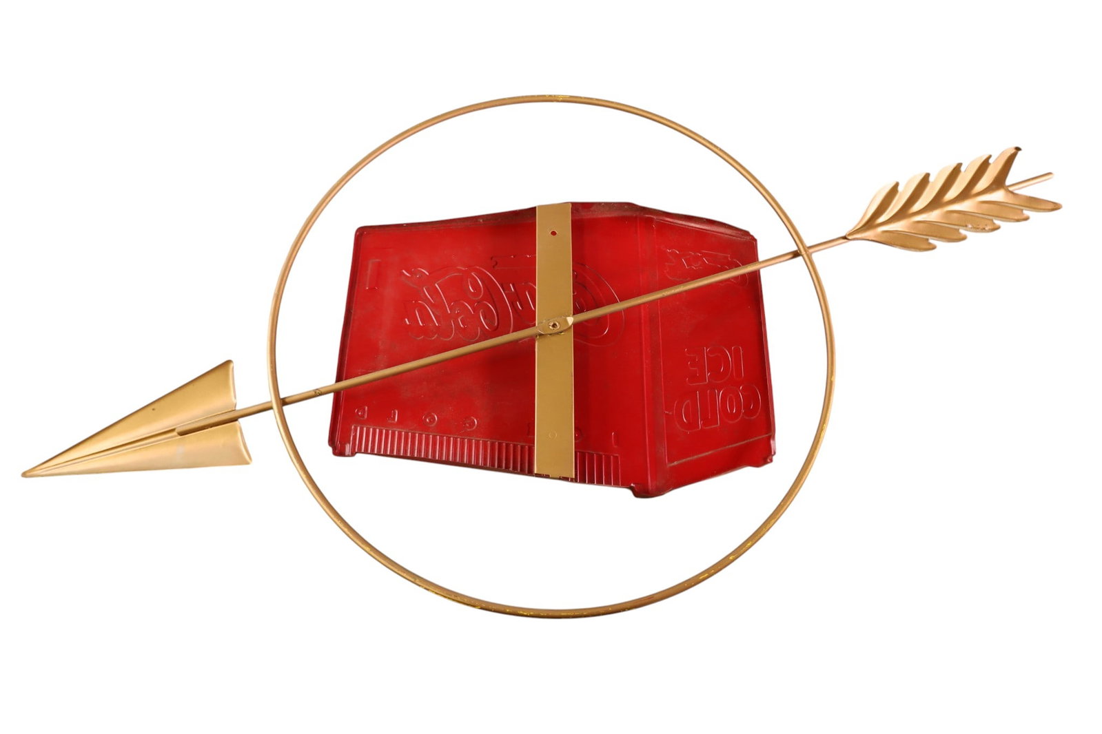 COCA COLA ARROW COOLER SIGN - 3