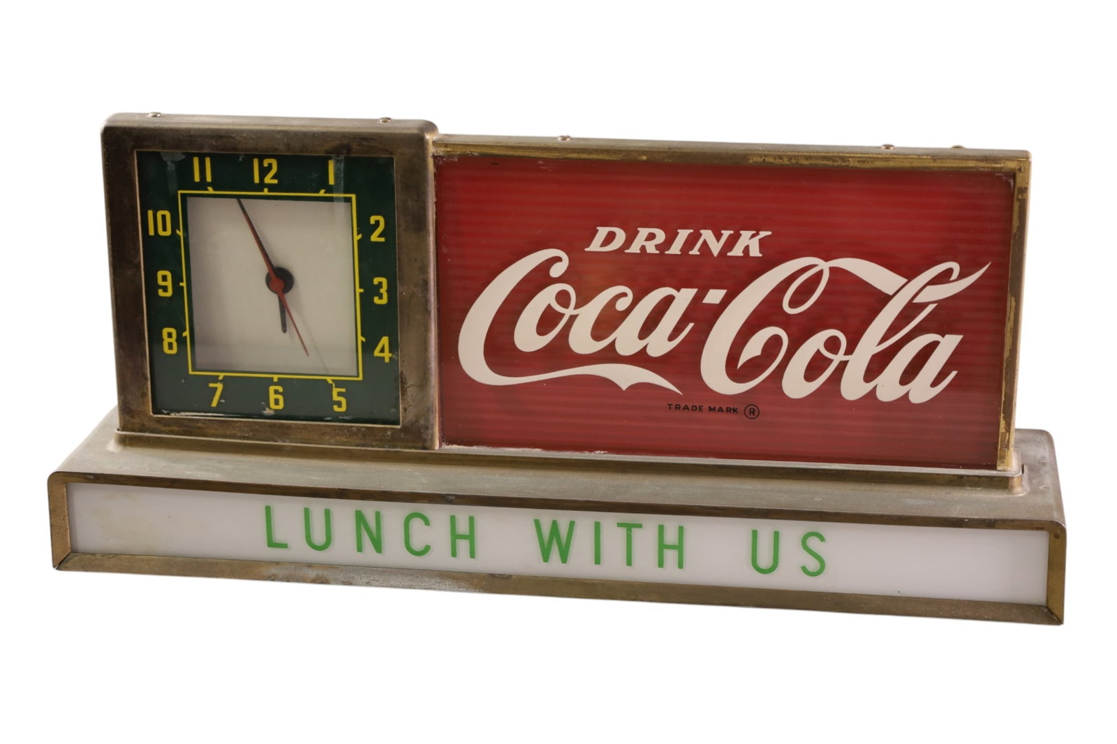 COCA COLA ADVERTISING CLOCK (1 of 4)