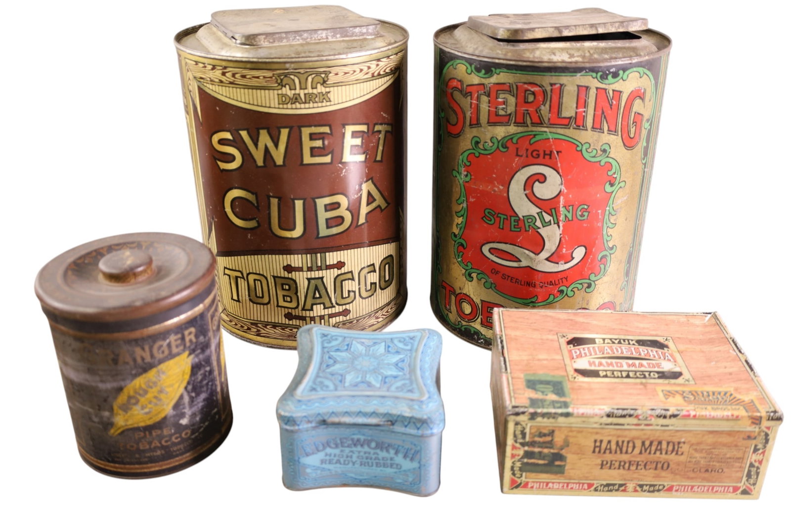 GROUPING OF TOBACCO TINS (1 of 5)