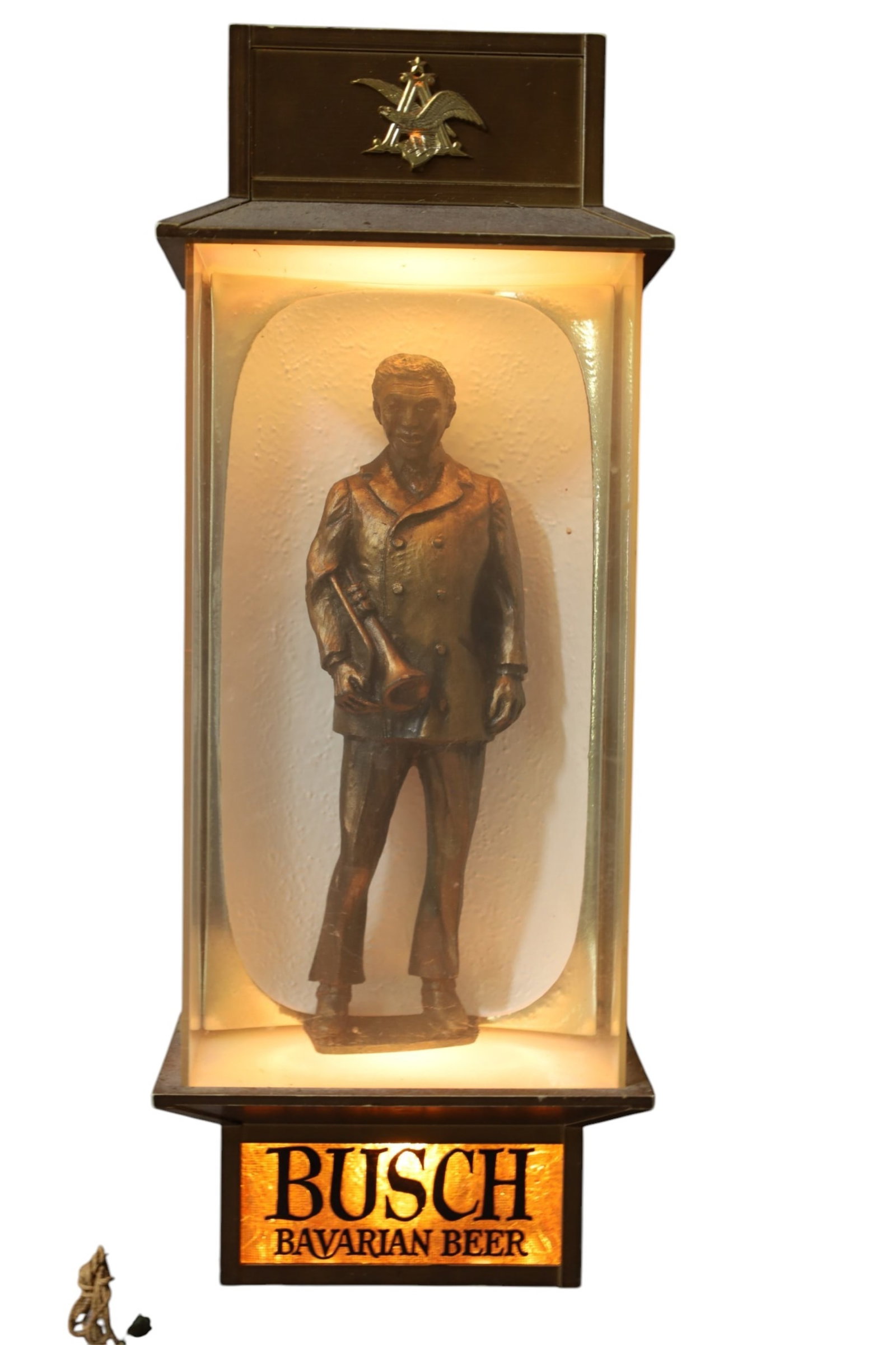 ANHEUSER BUSCH ADVERTISING LIGHT: ELECTRIFIED ANHEUSER BUSCH ADVERTISING LIGHT, 16" x 6"