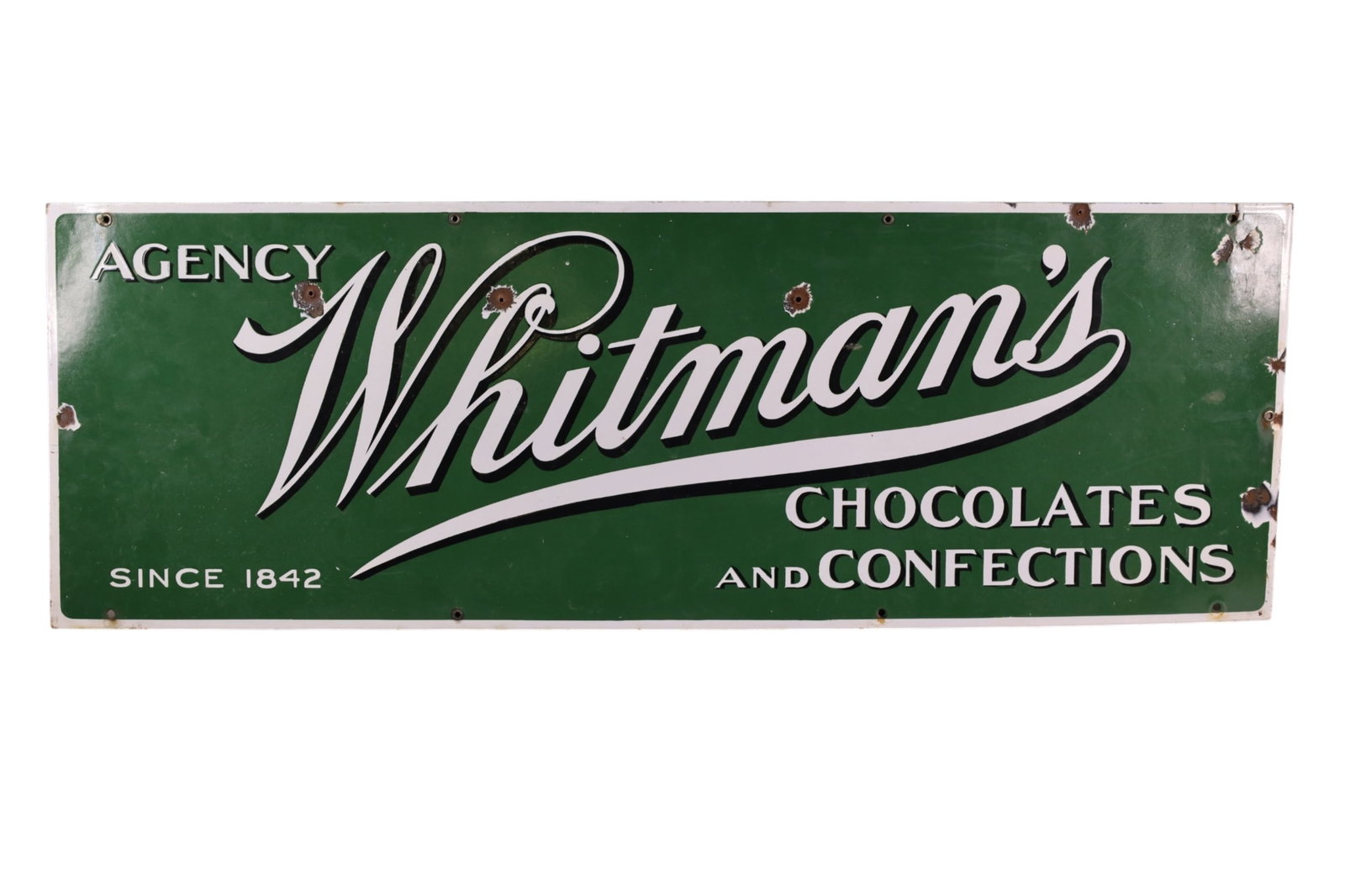 WHITMAN'S CHOCOLATES PORCELAIN SIGN (1 of 4)