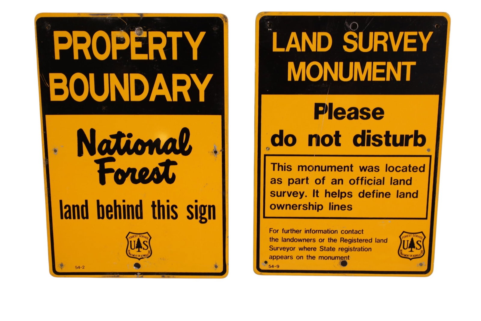 5 U.S. FORESTRY SIGNS - 2