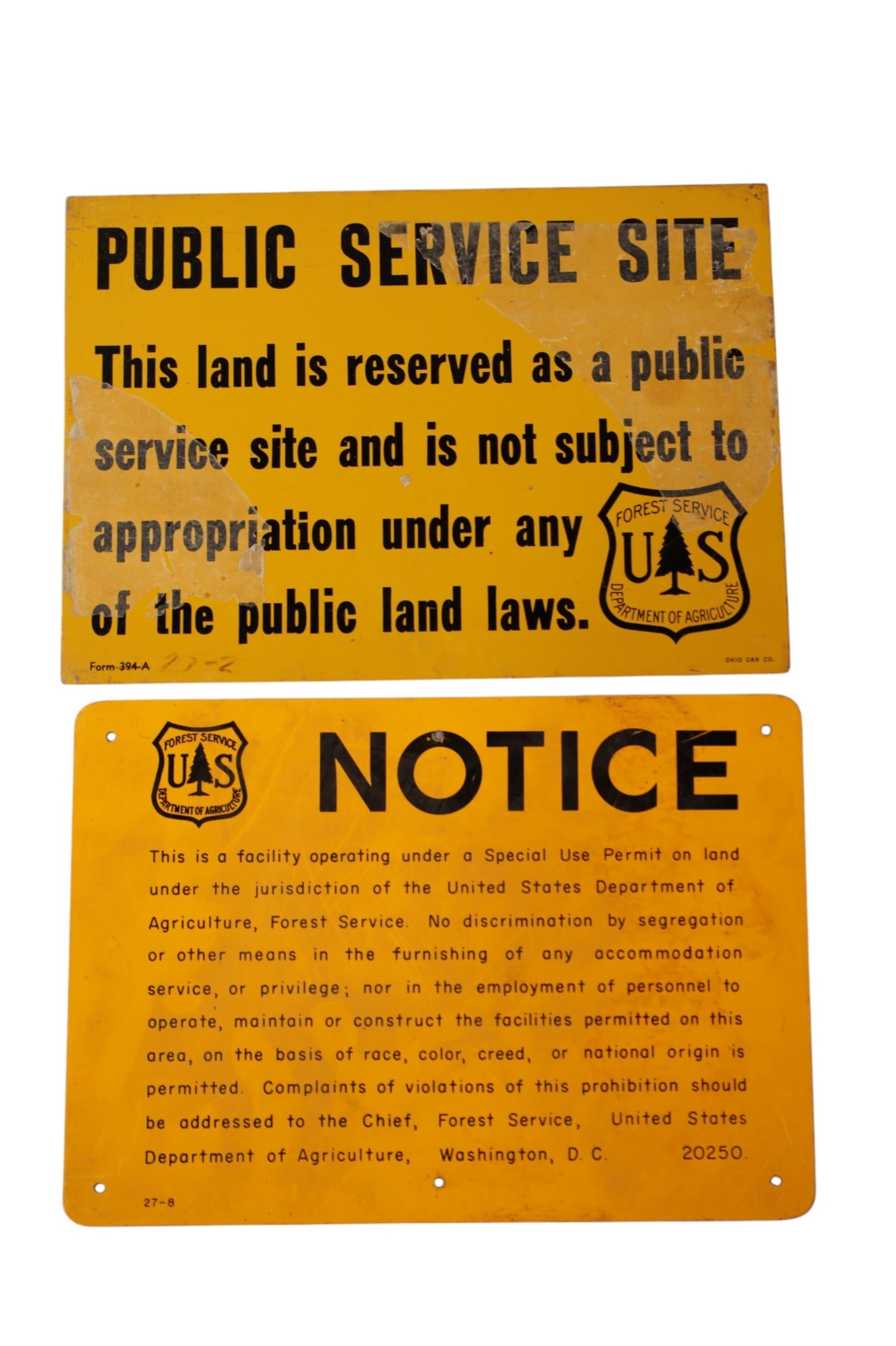 5 U.S. FORESTRY SIGNS - 3