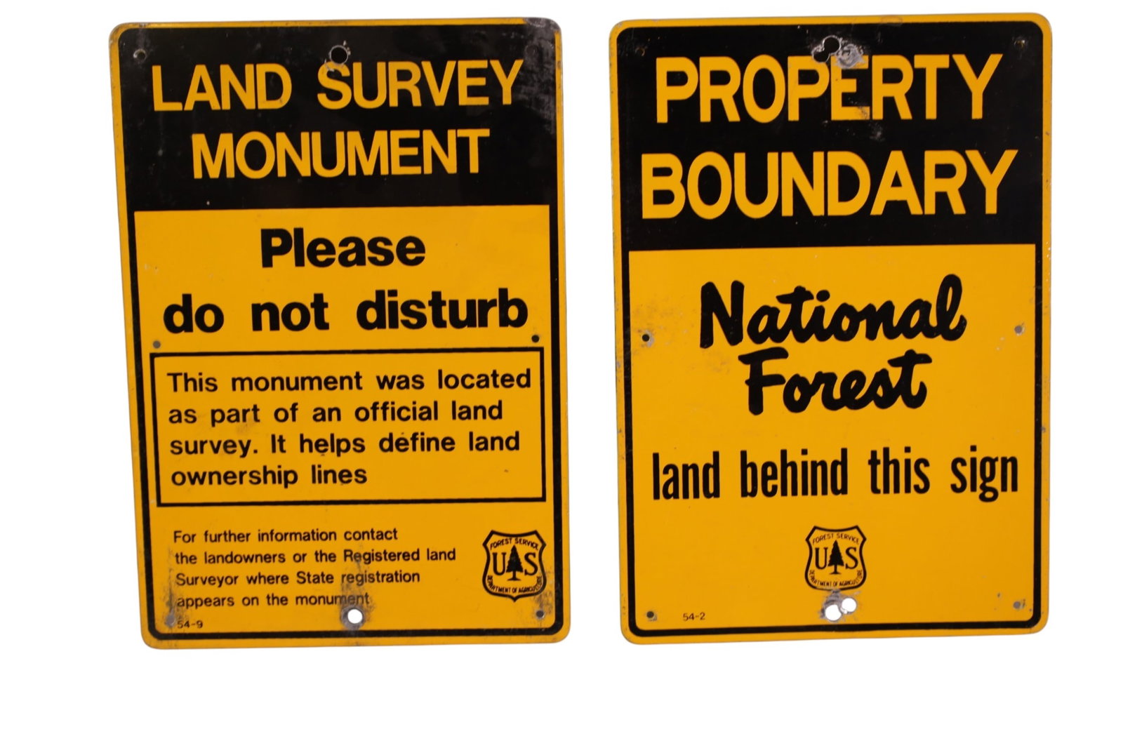 4 U.S. FORESTRY SIGNS - 2