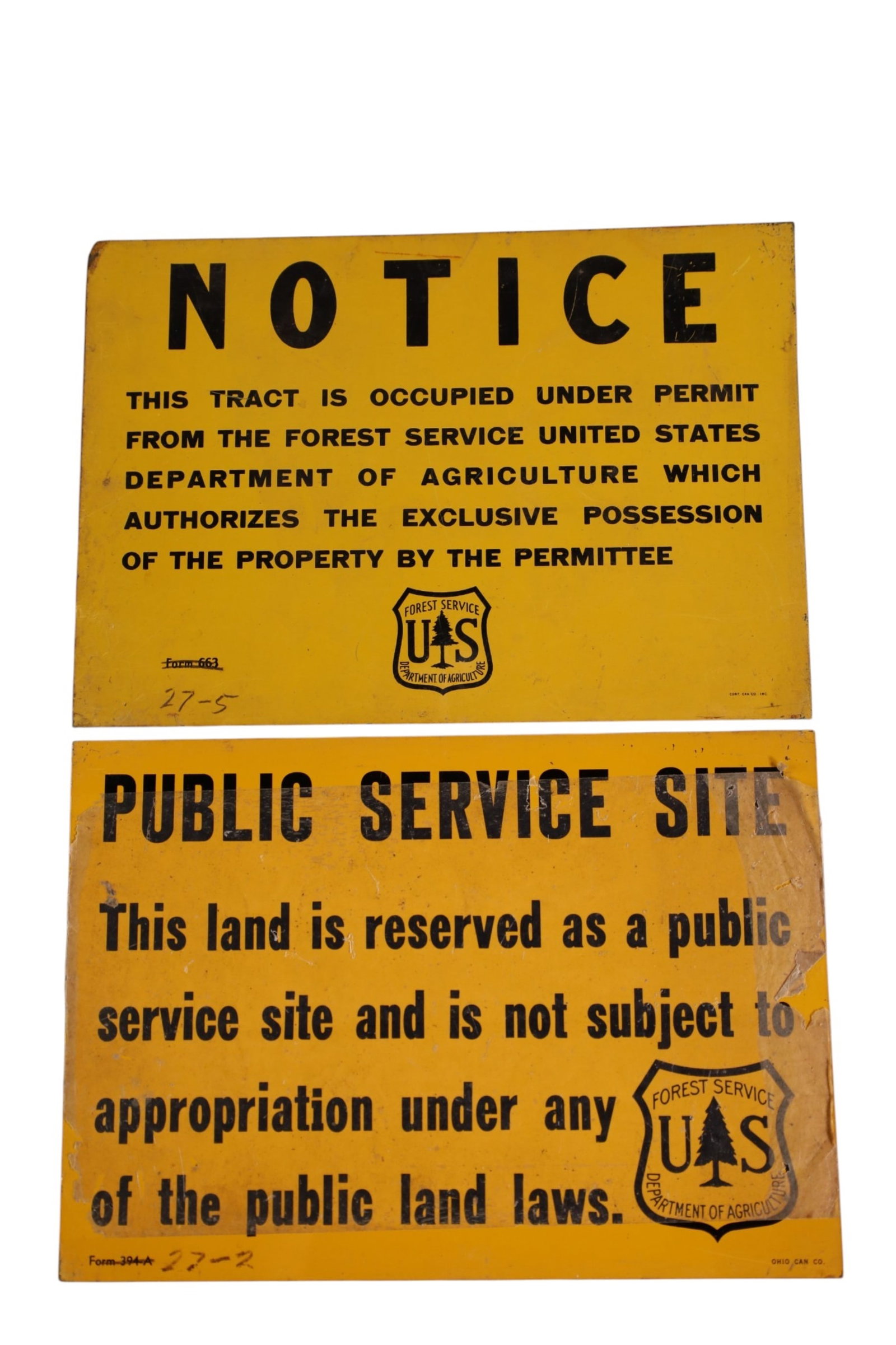 4 U.S. FORESTRY SIGNS - 3