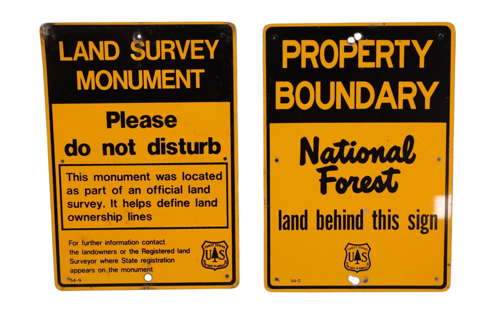 4 FORESTRY SIGNS - 2