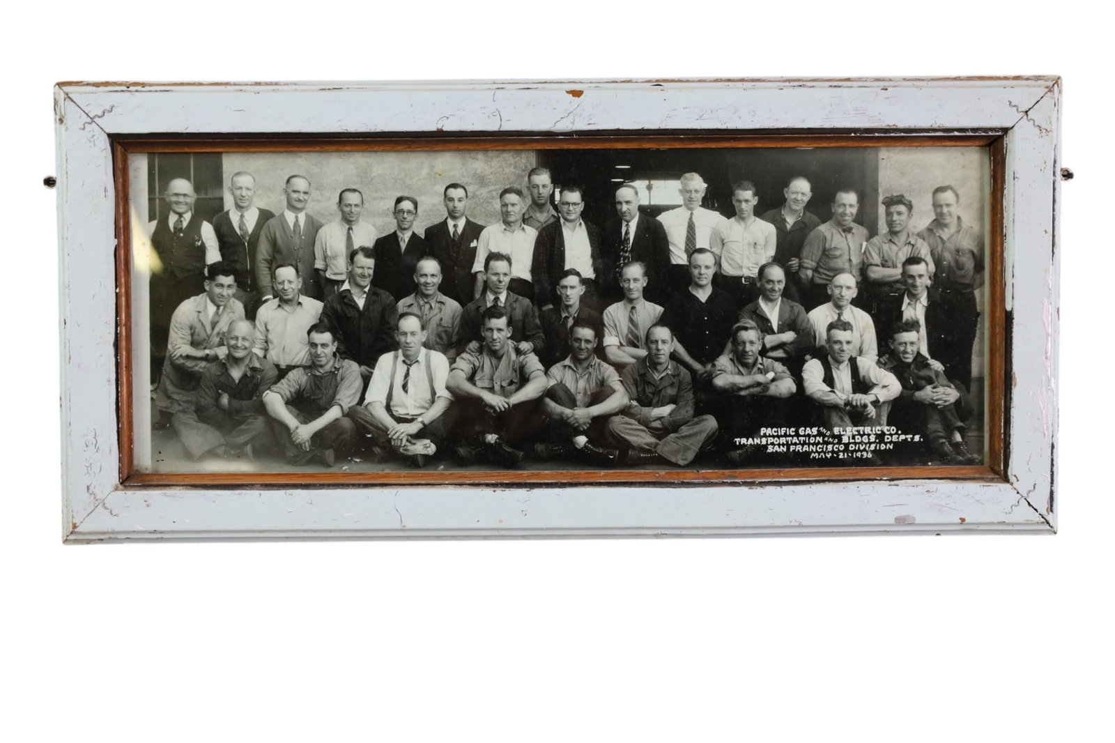 PACIFIC GAS & ELECTRIC PHOTOGRAPH: 1936 SAN FRANCISCO PG&E DIVISION. 21" x 10"