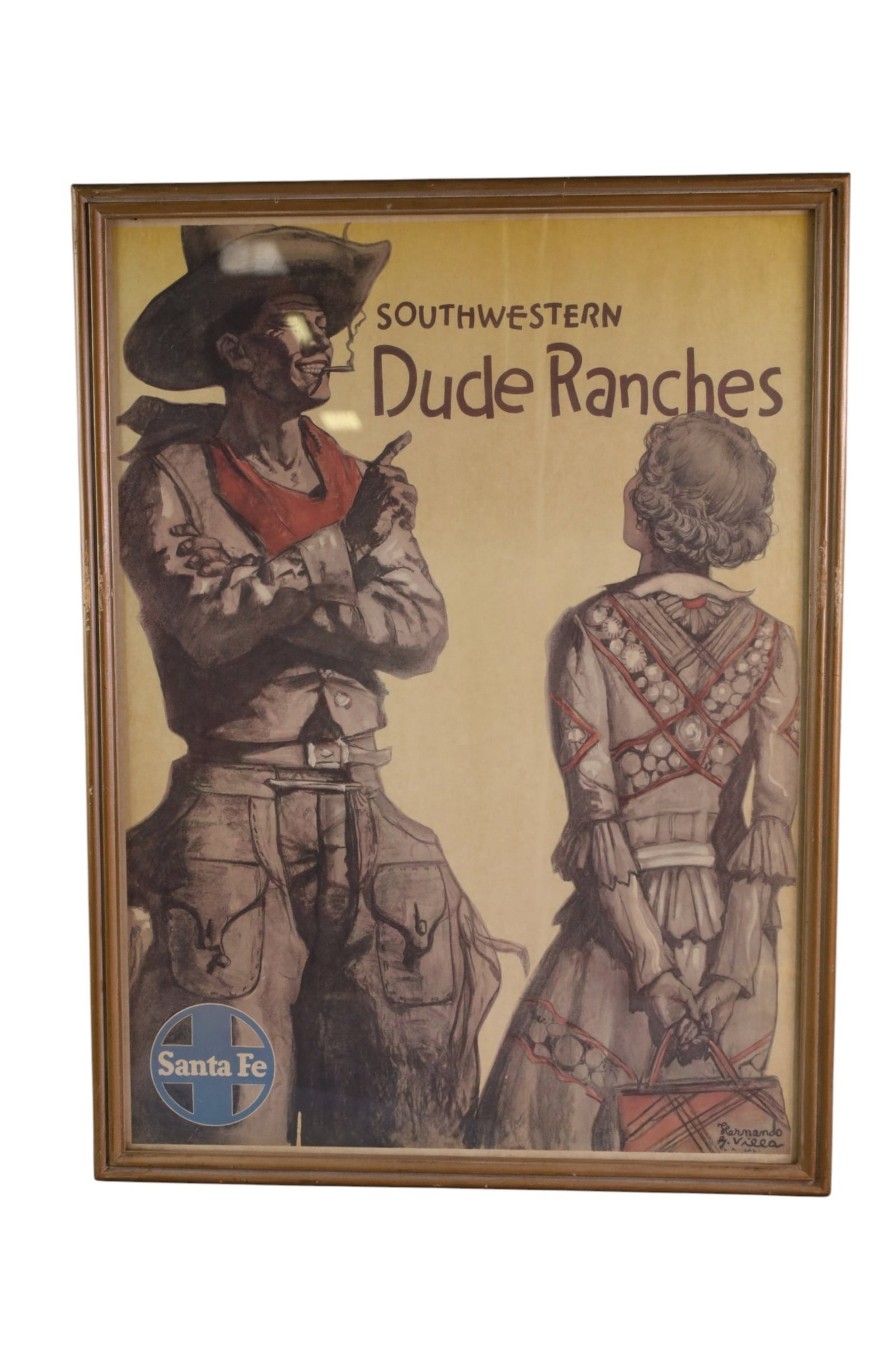 SANTA FE RAILROAD AD (1 of 3)