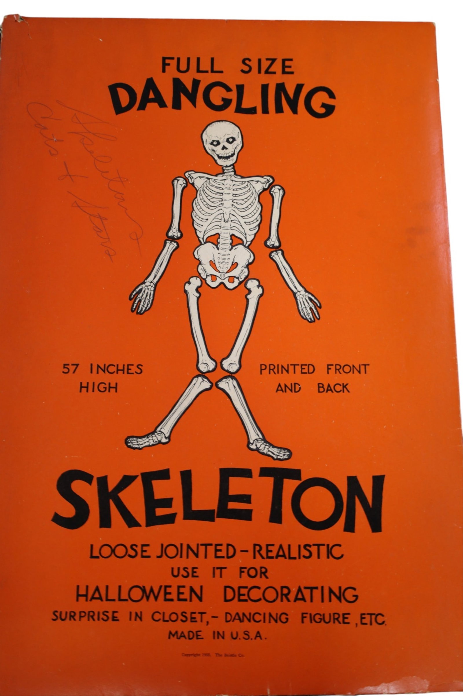 VINTAGE HALLOWEEN DANGLING SKELETON - 2