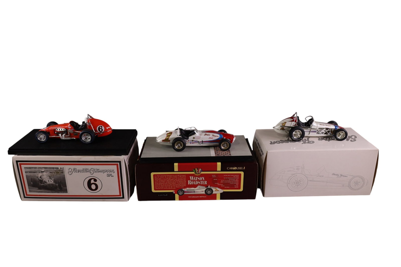 3 SHERATON THOMPSON DIE CAST RACE CARS (1 of 4)
