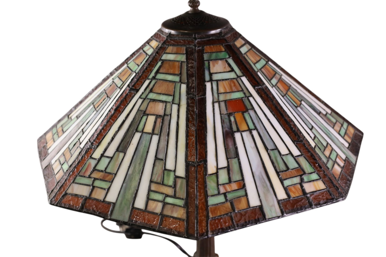 LEADED GLASS TABLE LAMP - 2