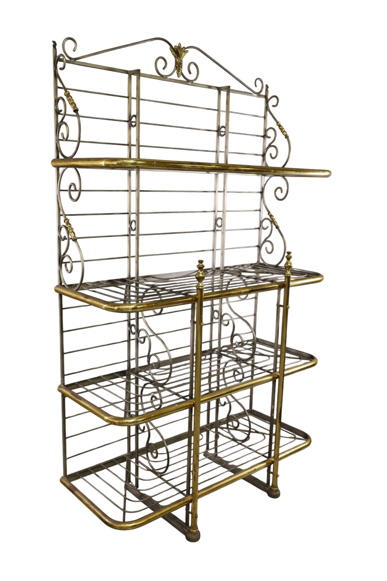 BRASS & IRON BAKERS RACK - 2