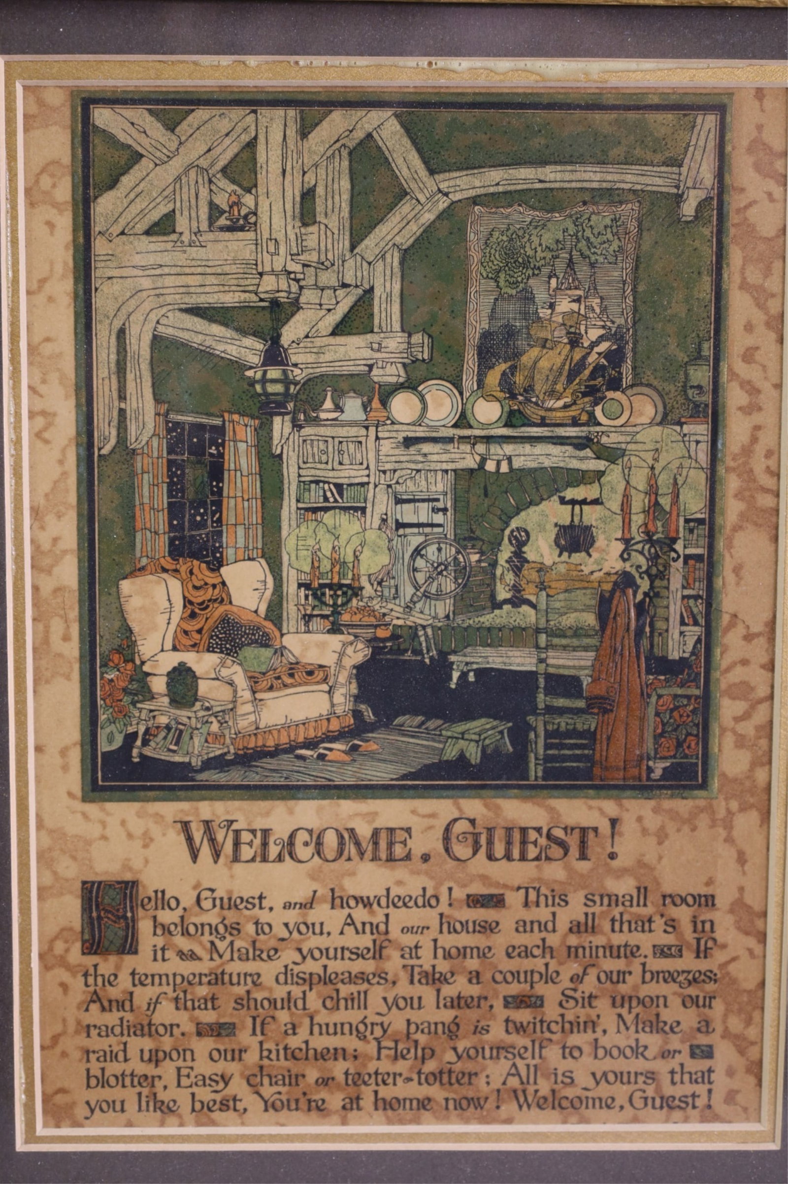 FRAMED VICTORIAN MOTTO - 2