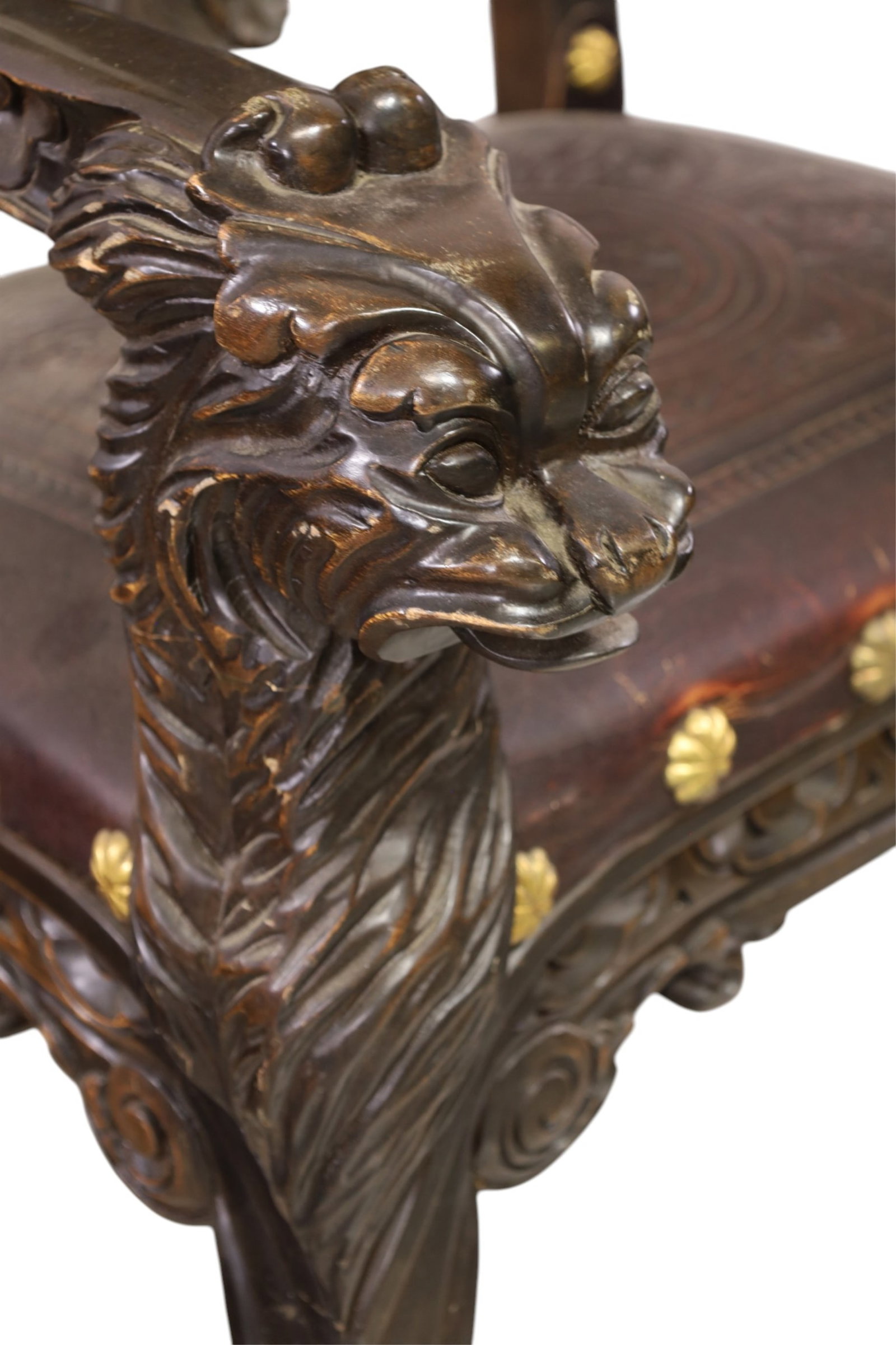 HIGHLY CARVED THRONE CHAIR - 2