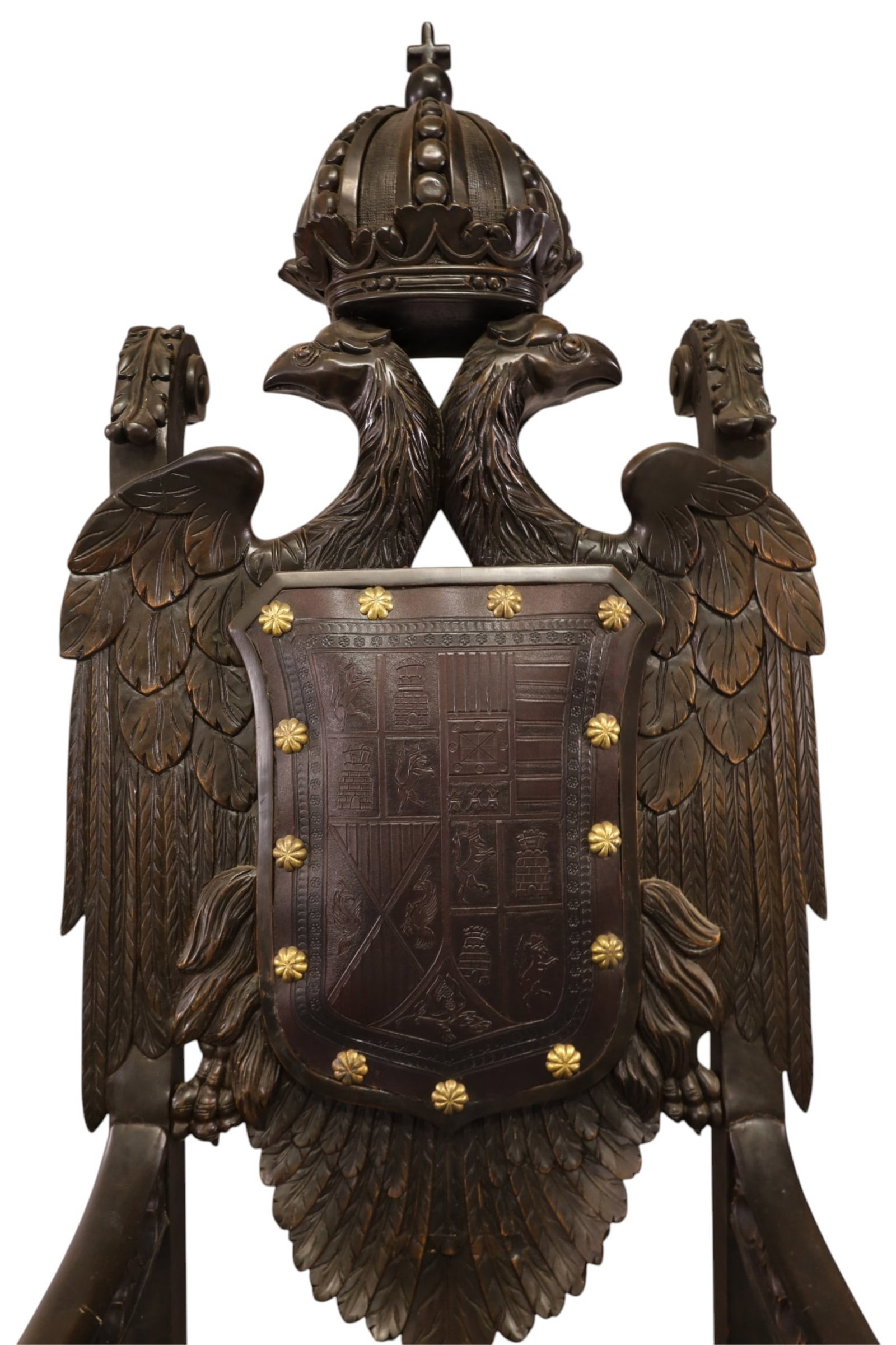 HIGHLY CARVED THRONE CHAIR - 4