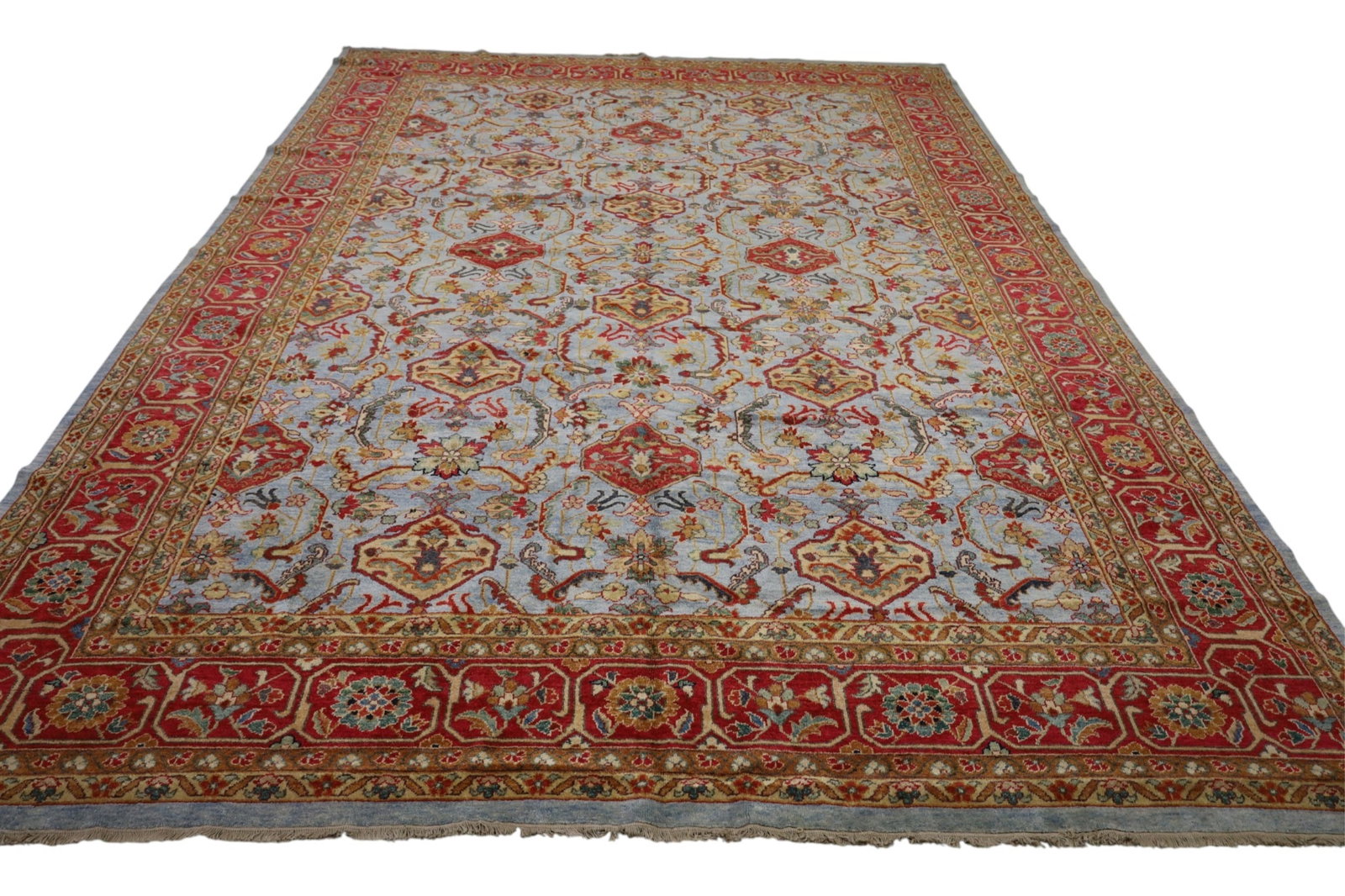 APPROX 10' x 14' HANDMADE WOOL RUG (1 of 3)
