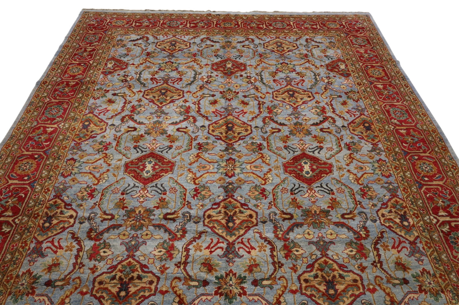 APPROX 10' x 14' HANDMADE WOOL RUG - 3