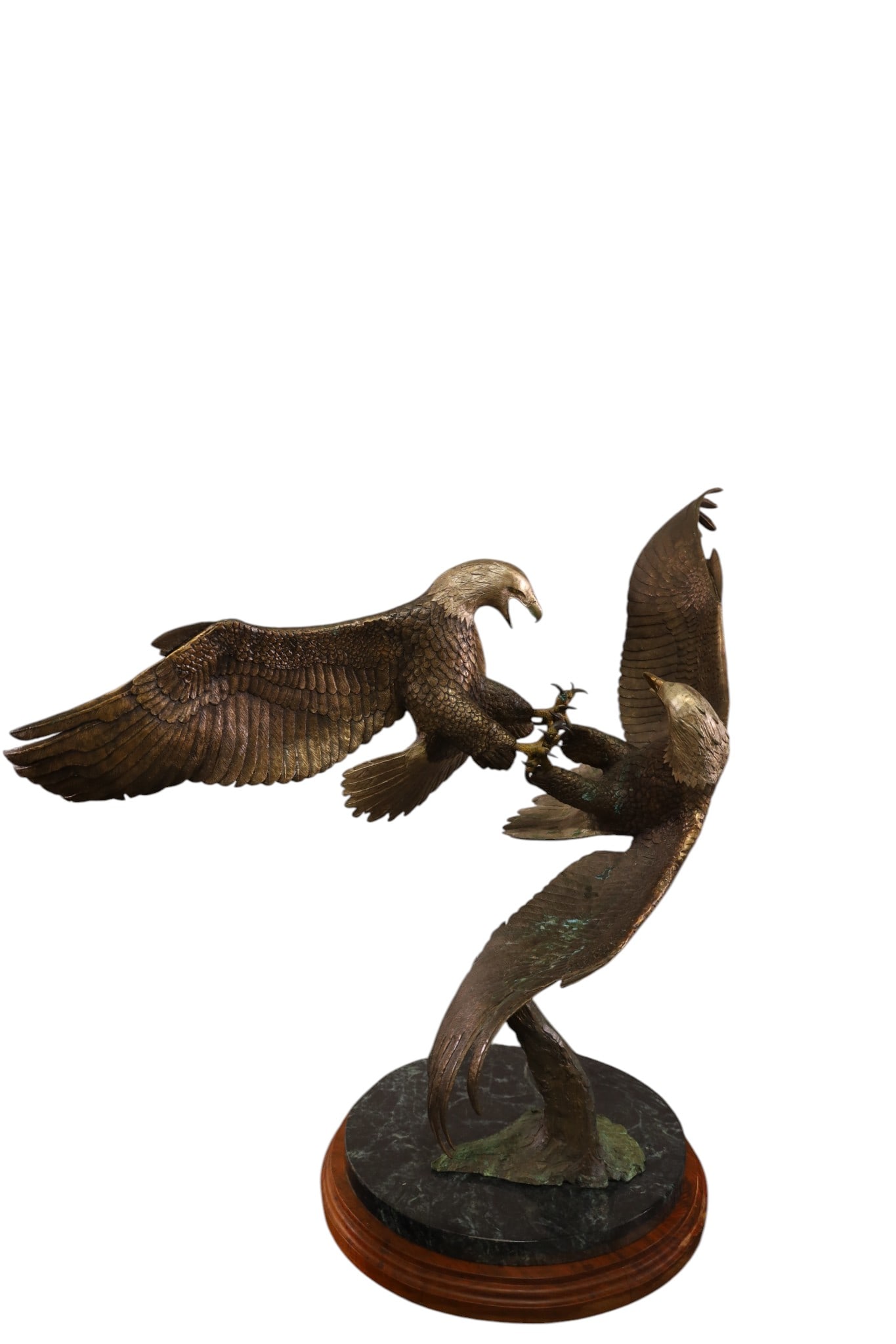 DAN FRANCIS BRONZE EAGLE SCULPTURE - 2