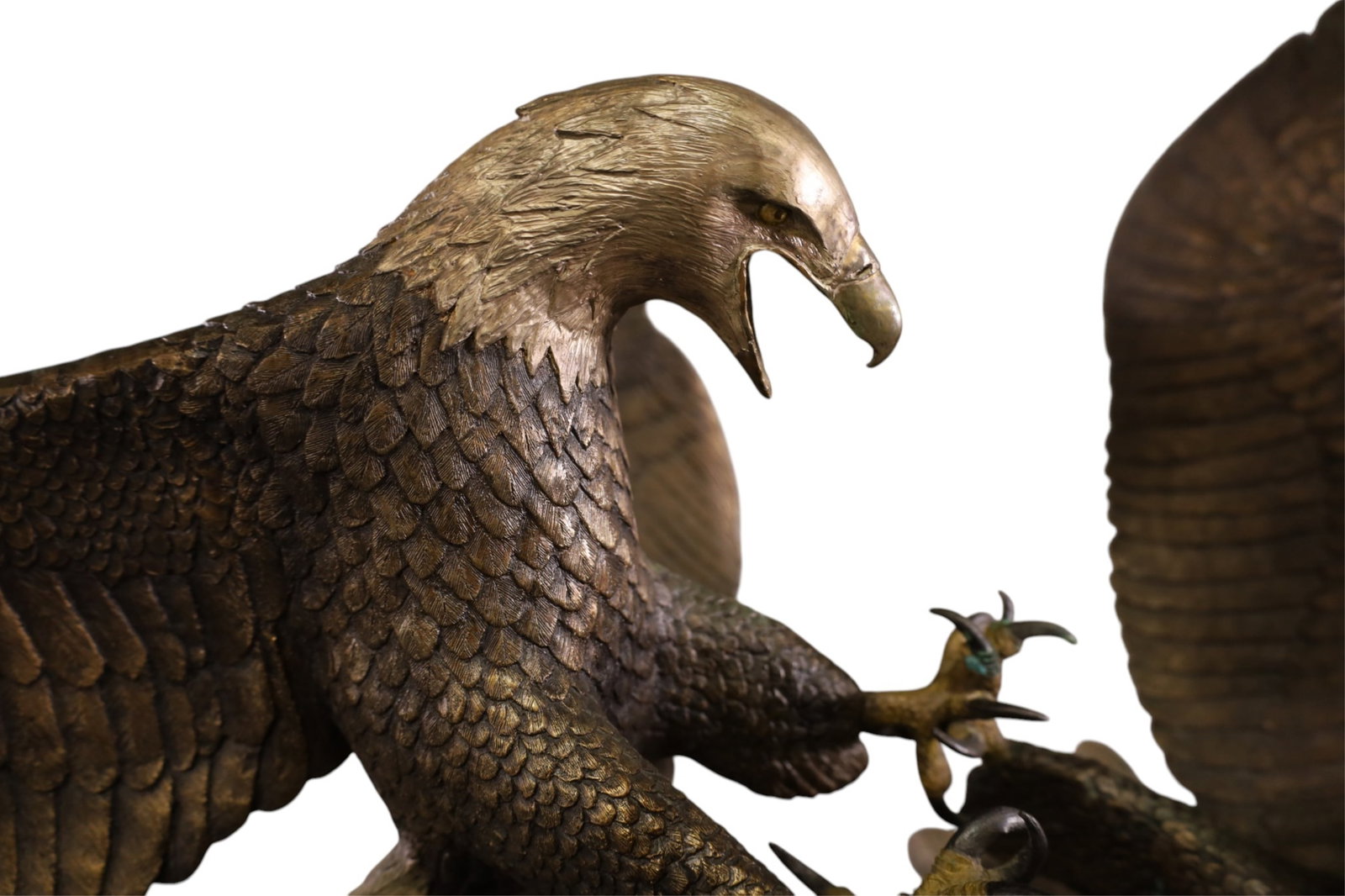 DAN FRANCIS BRONZE EAGLE SCULPTURE - 3