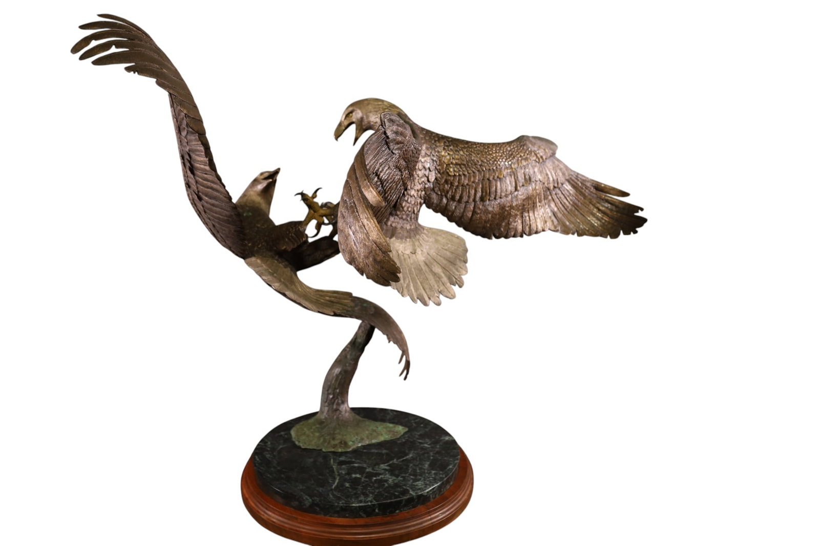 DAN FRANCIS BRONZE EAGLE SCULPTURE - 4