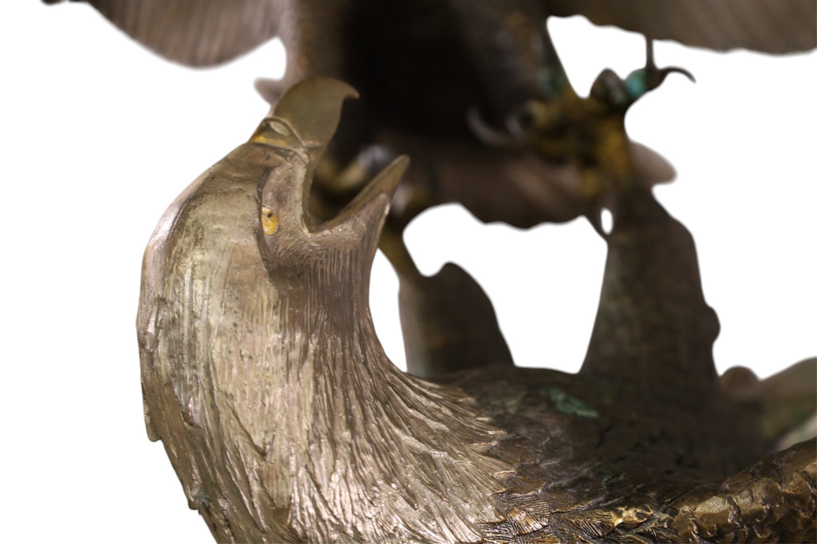 DAN FRANCIS BRONZE EAGLE SCULPTURE - 6