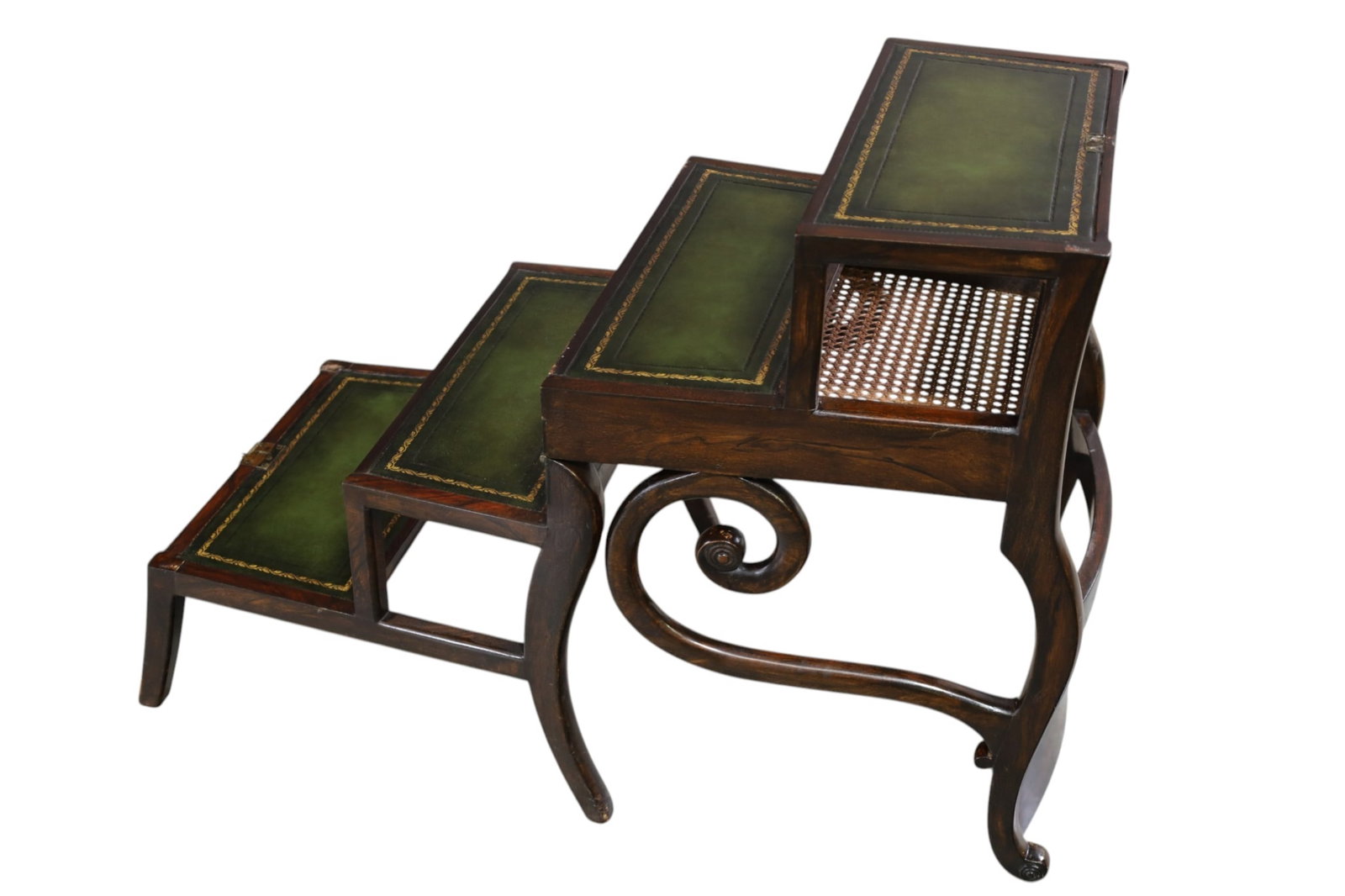 REGENCY MAHOGANY LIBRARY CHAIR - 2