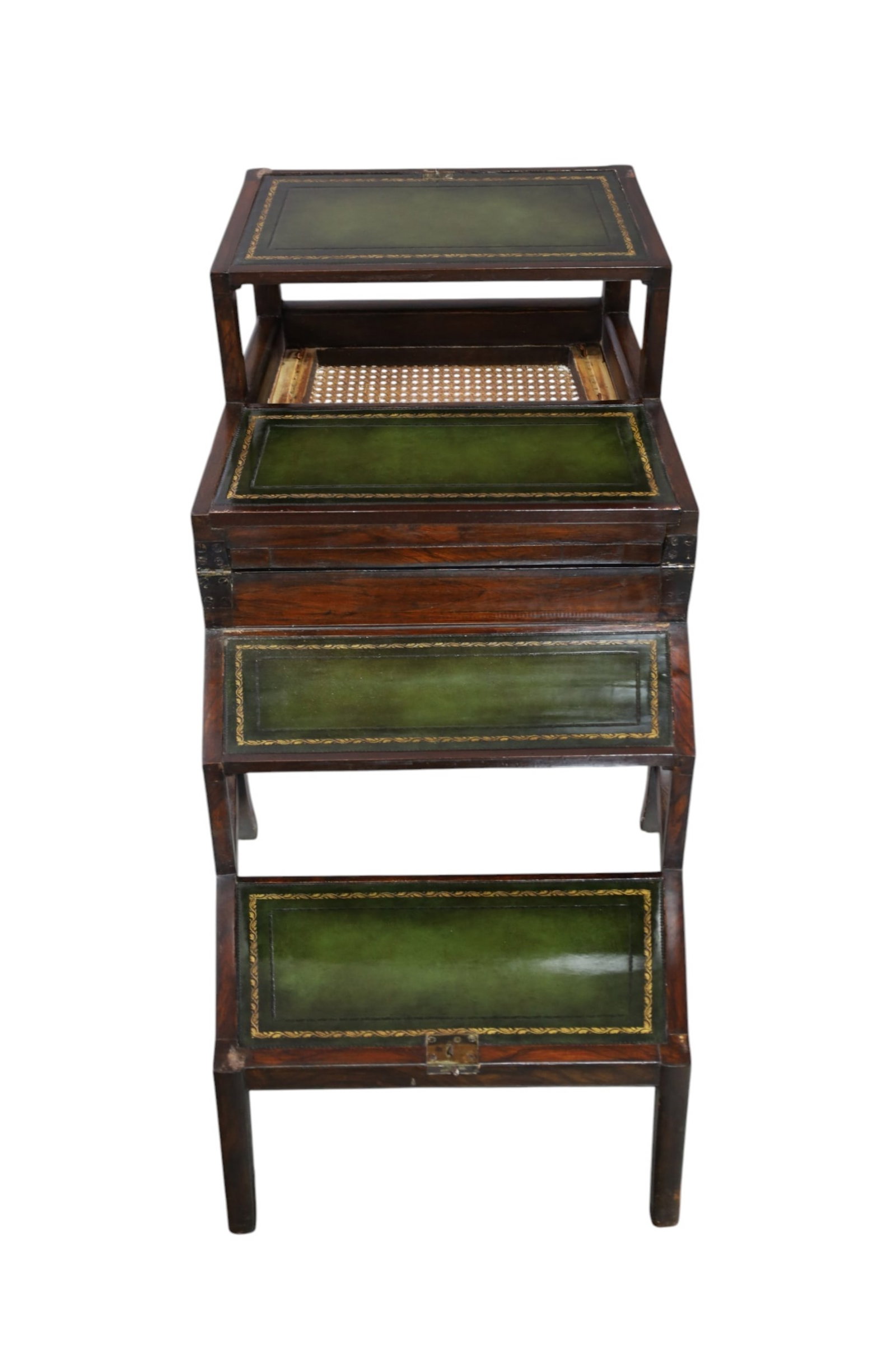 REGENCY MAHOGANY LIBRARY CHAIR - 3
