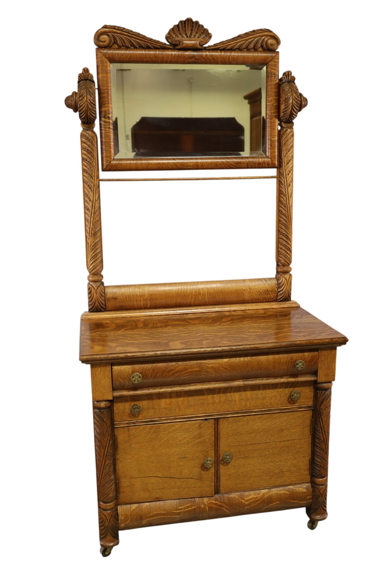 AMERICAN OAK WASHSTAND (1 of 3)