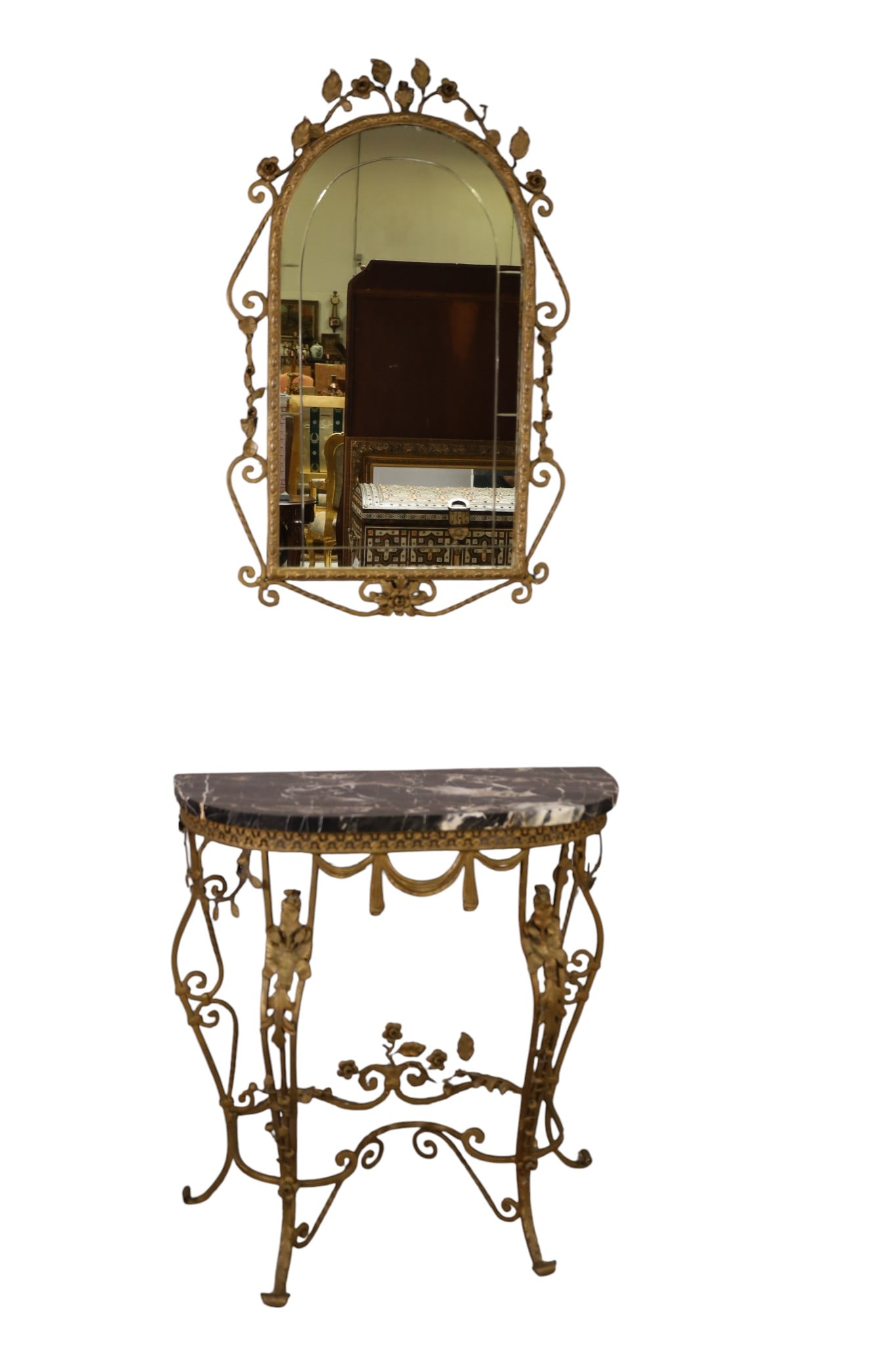 SPANISH IRON CONSOLE & MIRROR (1 of 9)