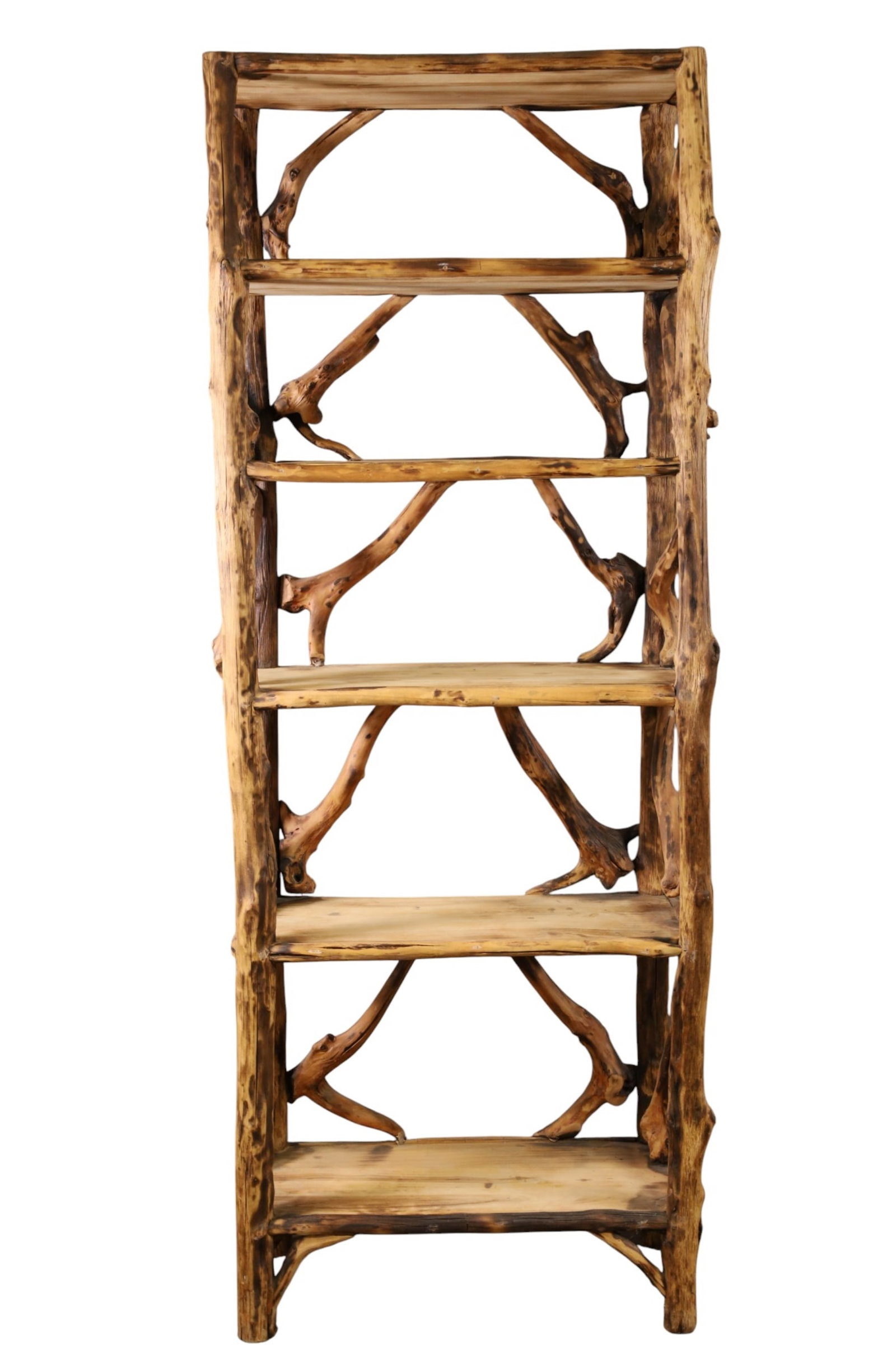 2 RUSTIC BOOK SHELVES - 3