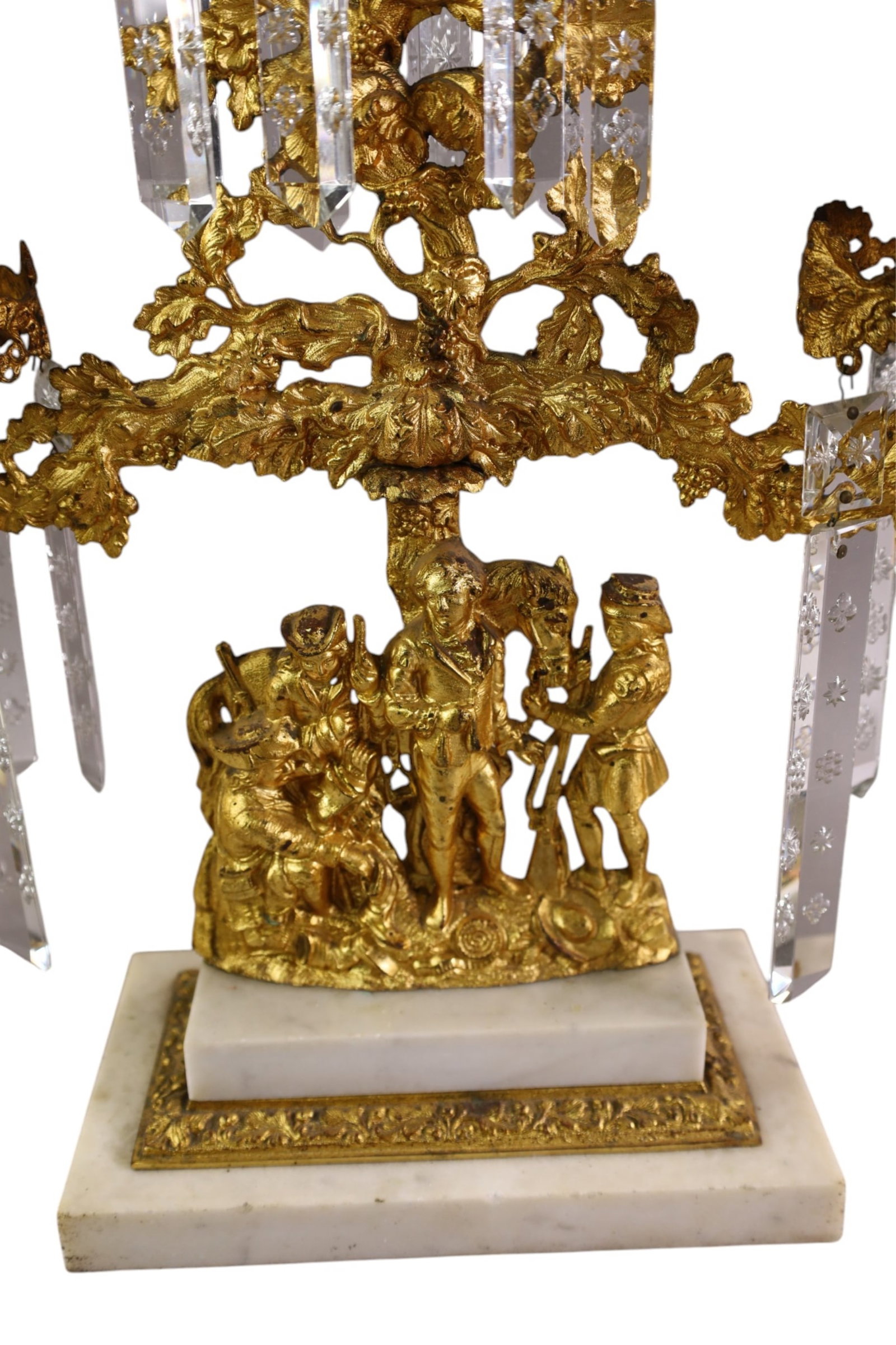 3 PIECE VICTORIAN CANDELABRA SET - 2