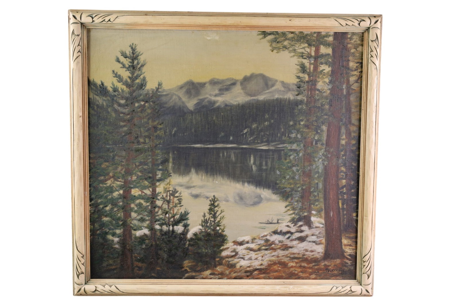 MOUNTAIN LANDSCAPE PAINTING (1 of 5)