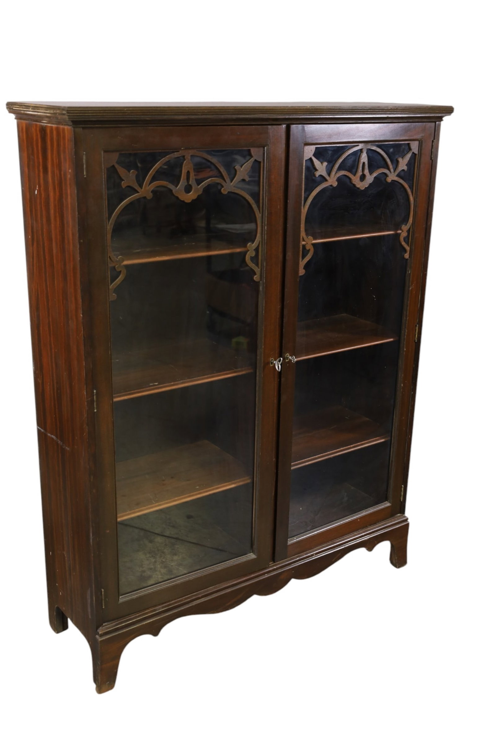 1930'S MAHOGANY BOOKCASE - 2