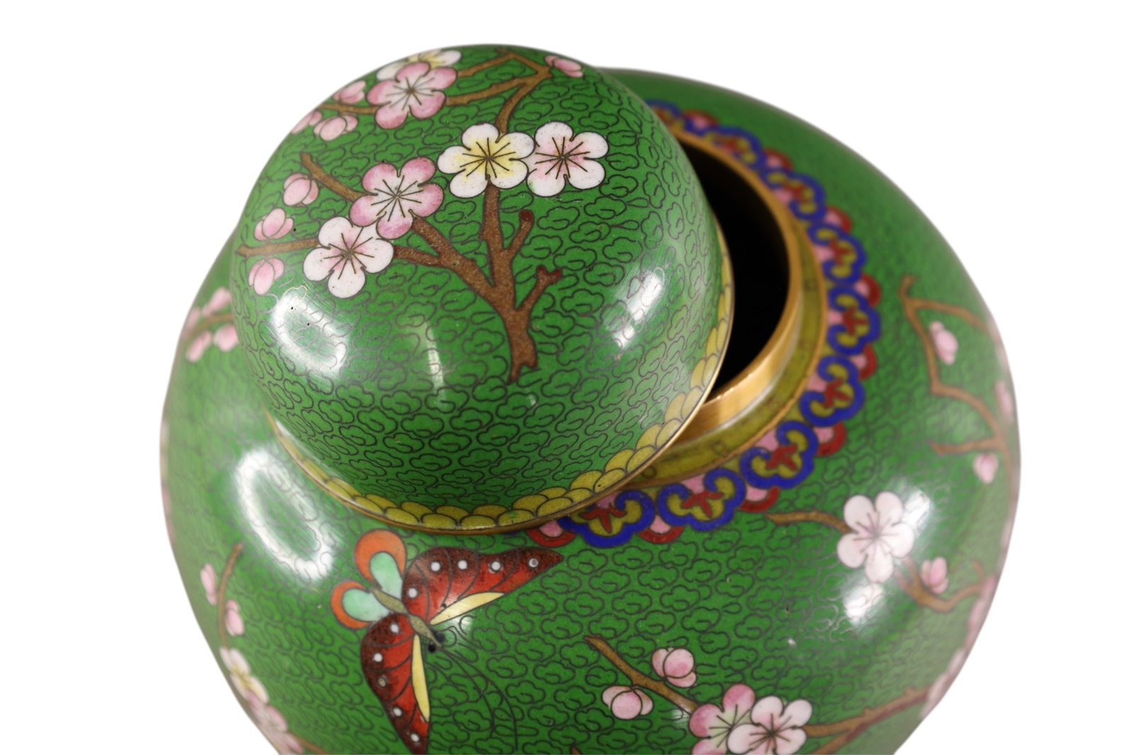CLOISONNE GINGER JAR - 2