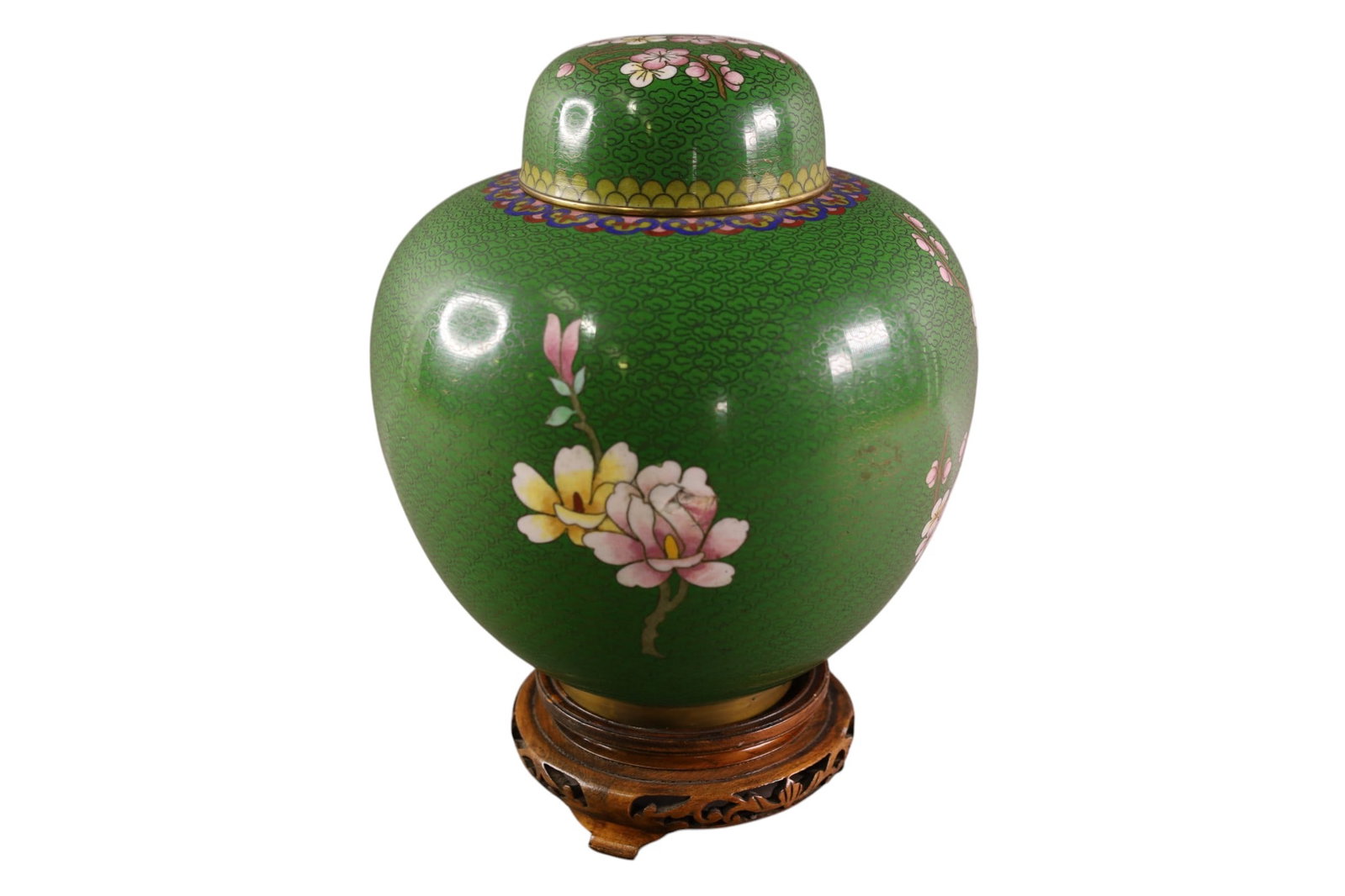 CLOISONNE GINGER JAR - 3