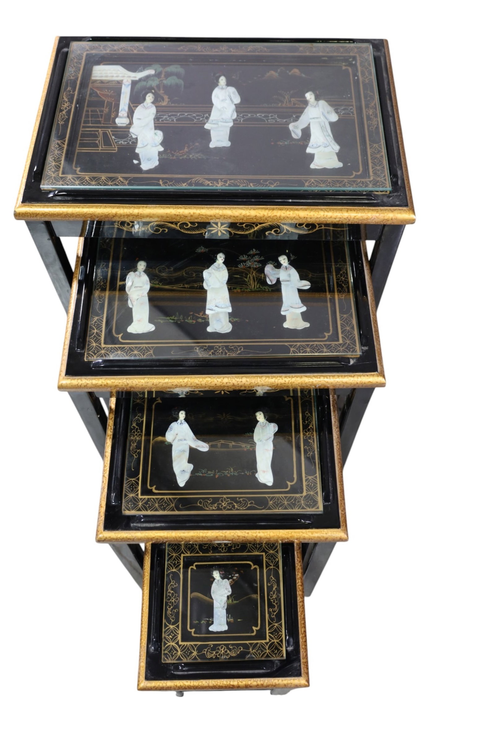 CHINESE NESTING TABLES - 2