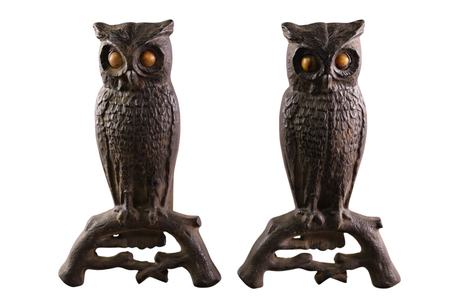 OWL ANDIRONS (1 of 5)