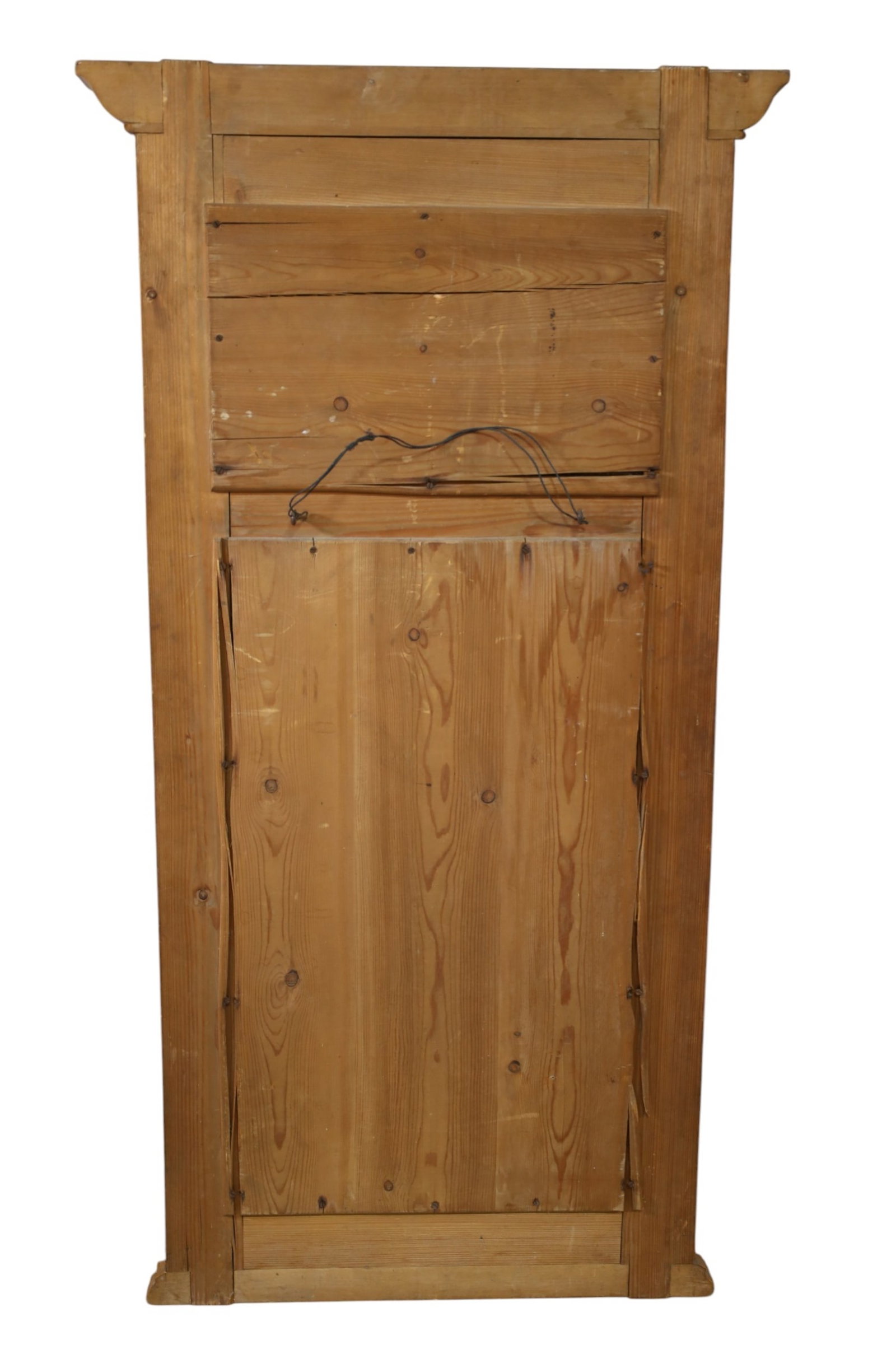 ANTIQUE INLAID WALL MIRROR - 3