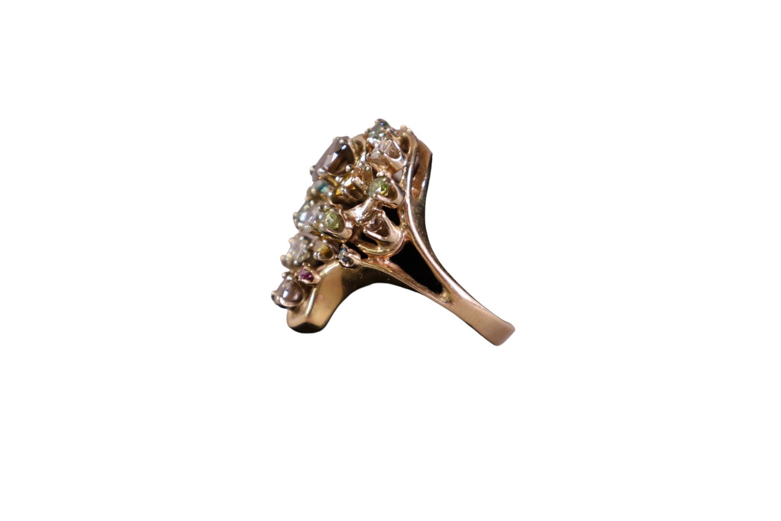 14K GOLD COCKTAIL RING - 3