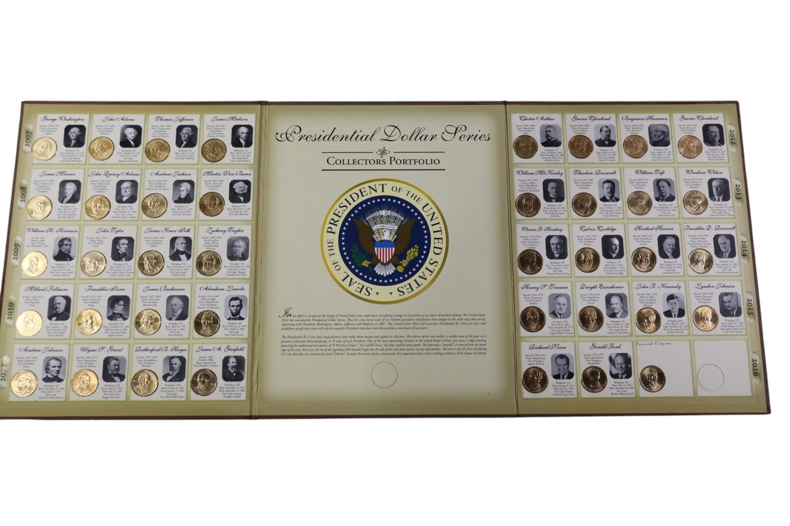 PRESIDENTIAL DOLLAR SERIES: COLLECTORS PORTFOLIO, PRESIDENTIAL DOLLAR SERIES.