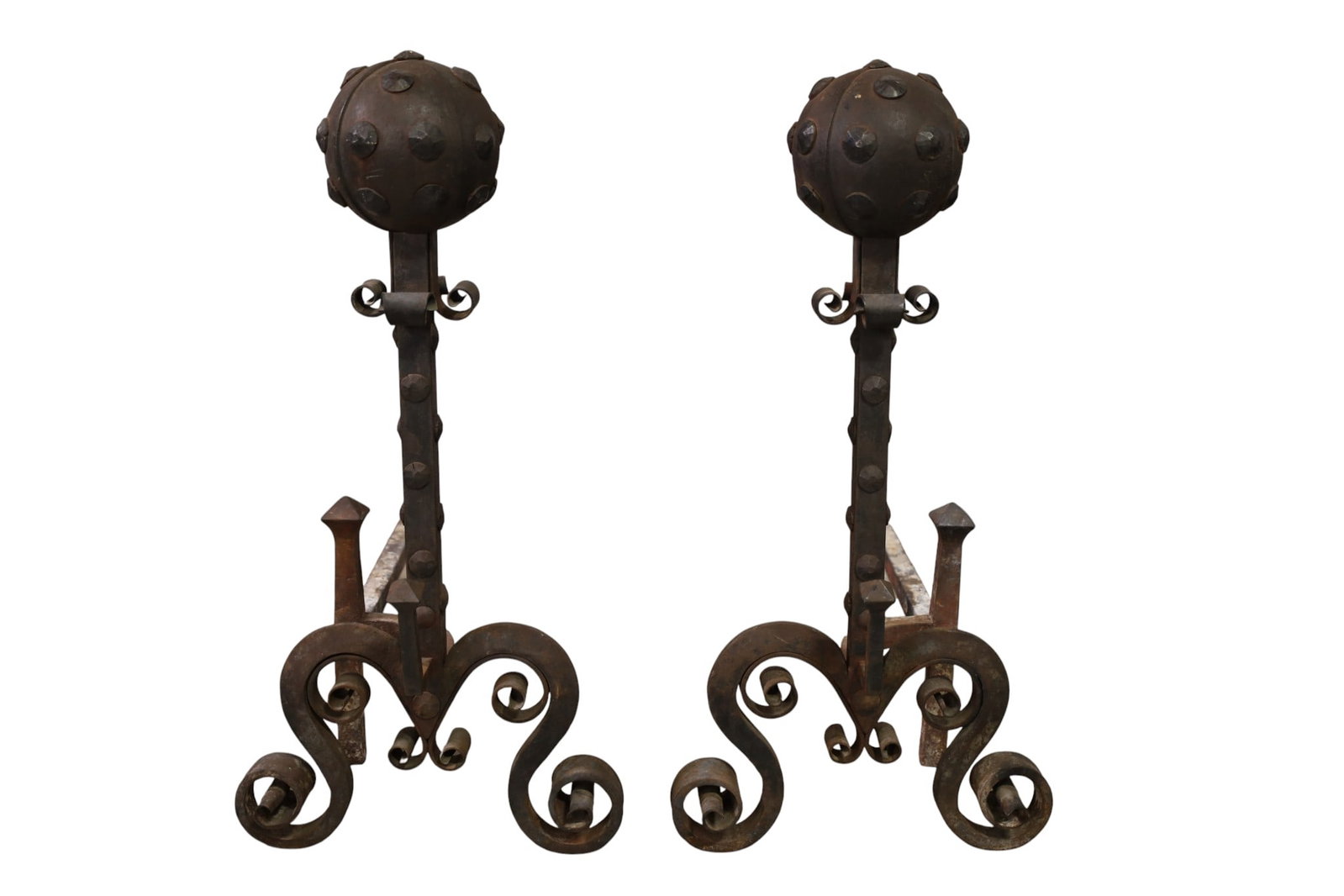 IRON FIREPLACE SET - 2
