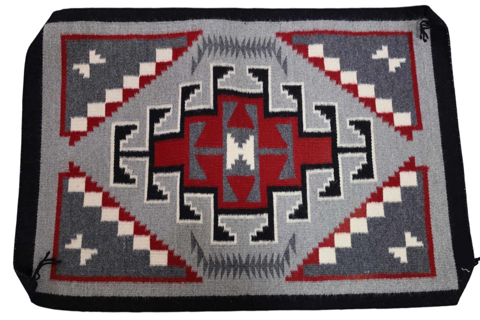 SMALL NAVAJO WEAVING: SMALL HANDMADE NATIVE AMERICAN NAVAJO WEAVING. 33" x 23"