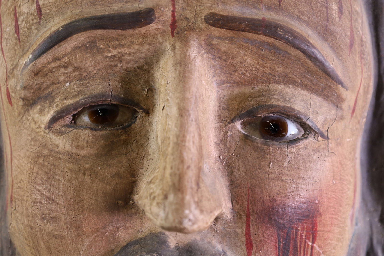 LARGE CARVED RELIGIOUS ICON - 2