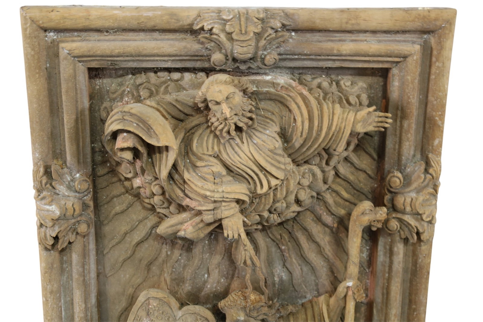 HIGHLY CARVED RELIGOUS PANEL - 2