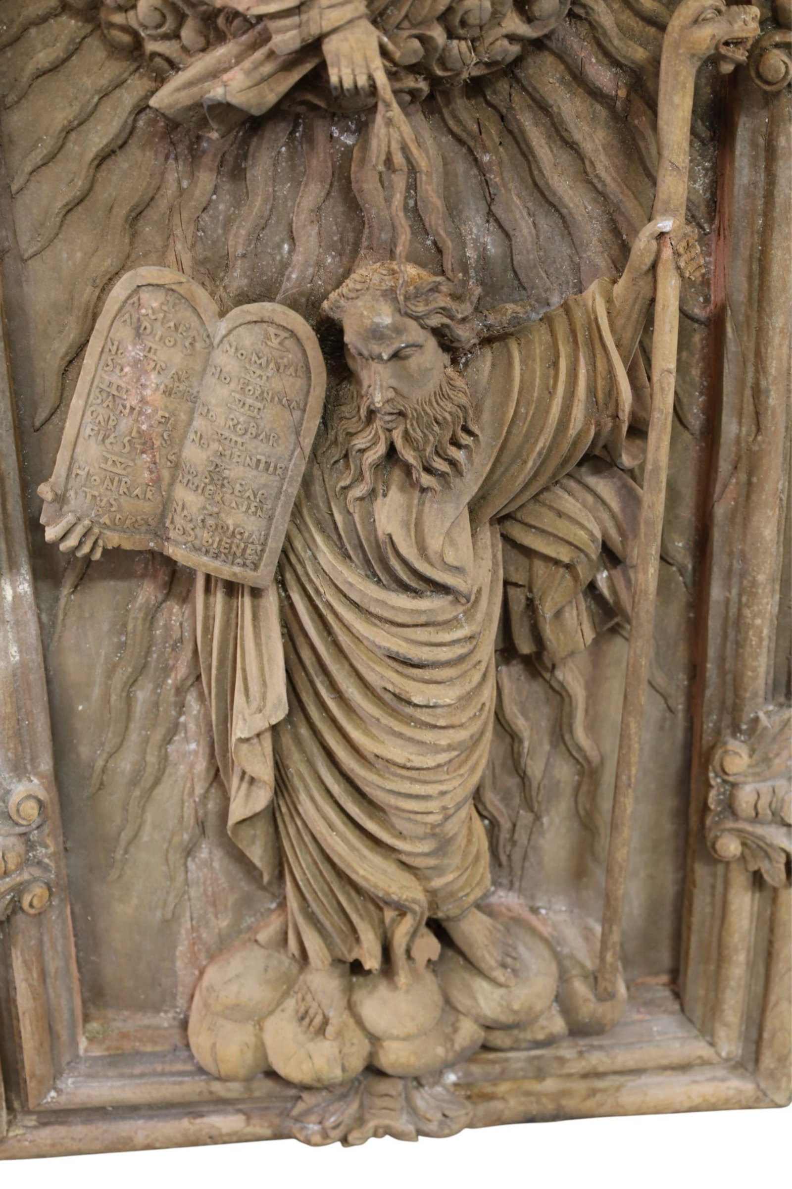 HIGHLY CARVED RELIGOUS PANEL - 3